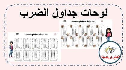 لوحات جداول الضرب
