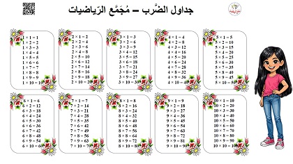  جداول الضرب للطباعة