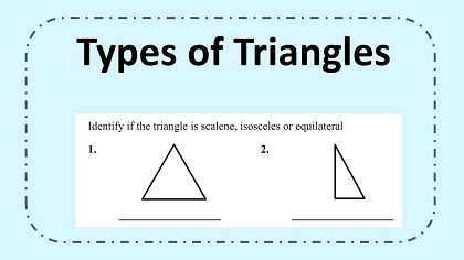 types of triangles worksheets