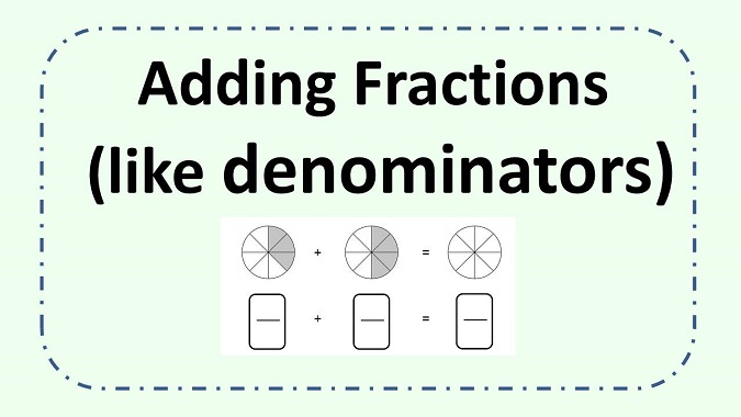 Adding Fractions in circles with the same denominators