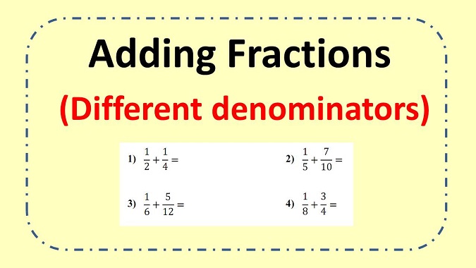 Adding Fractions with  different denominators