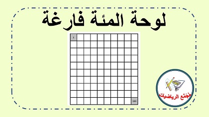 لوحة المئة فارغة