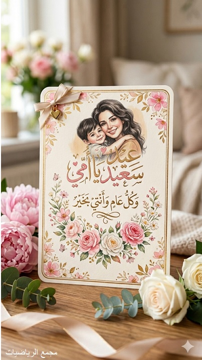 بطاقة معايدة بمناسبة عيد الام
